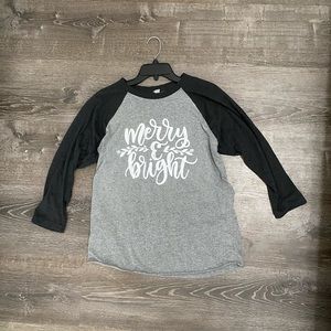 Christmas 3/4 sleeve tee